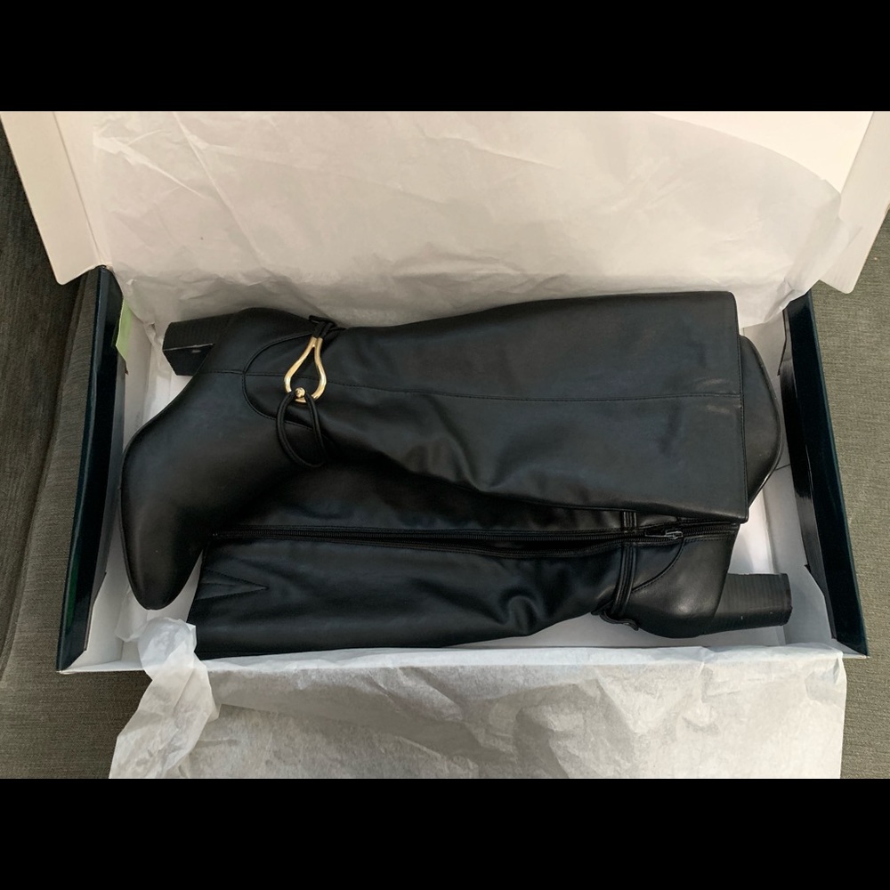 Karen Scott Gaffar black dress boot size 8.5